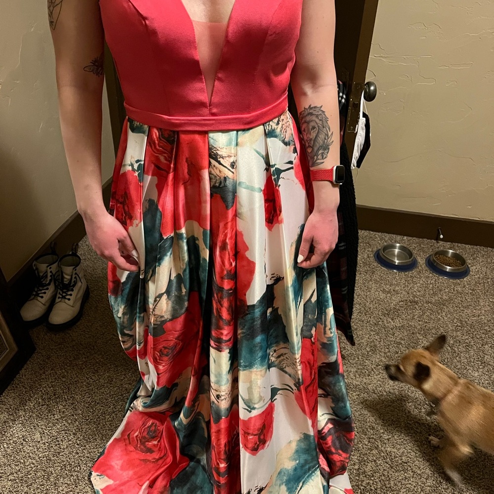 Red floral